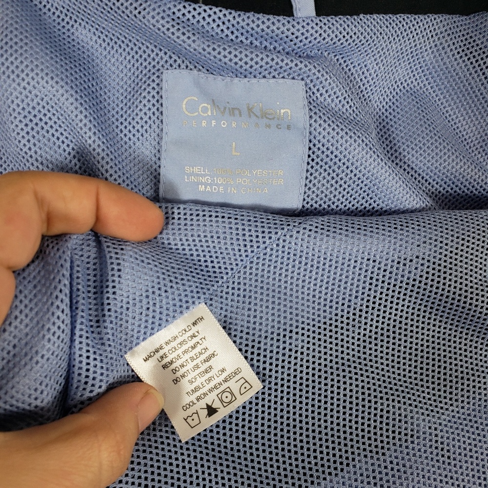 Calvin Klein Performance Periwinkle Windbreaker L - image 6